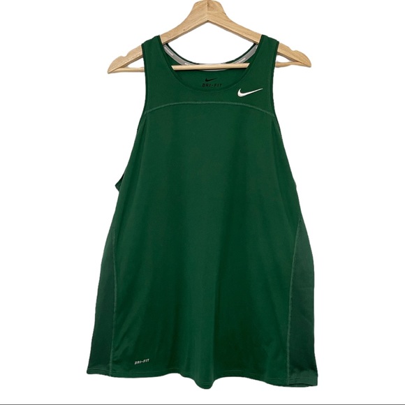 Nike Tops - Nike Green Dry-Fit Racerback Tank Top XXL